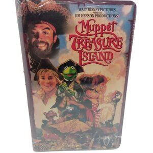 Muppet Treasure Island VHS Clamshell Walt Disney Jim Henson Tim Curry Sealed